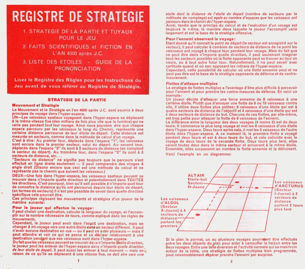 4000 A.D. - Registre de Stratégie Rules Page 1