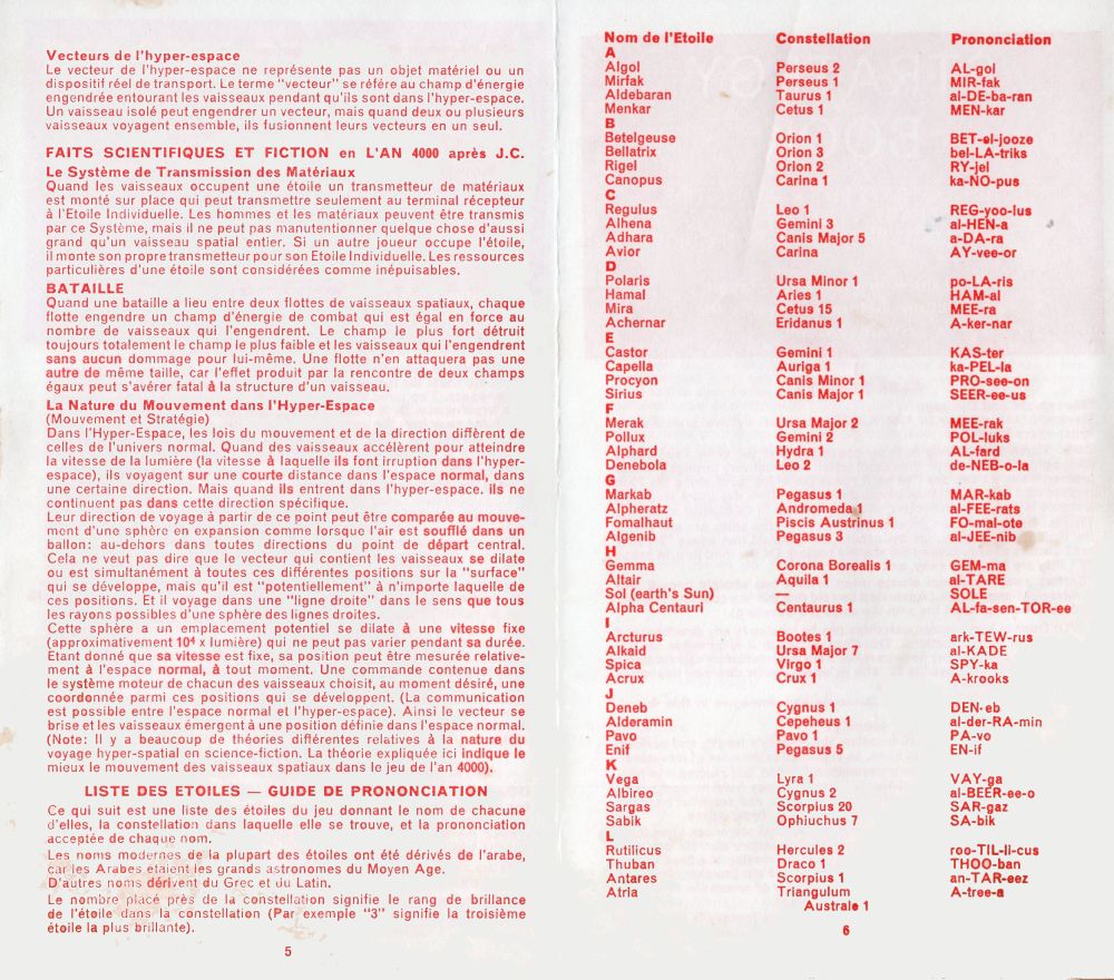 4000 A.D. - Registre de Stratégie Rules Page 3