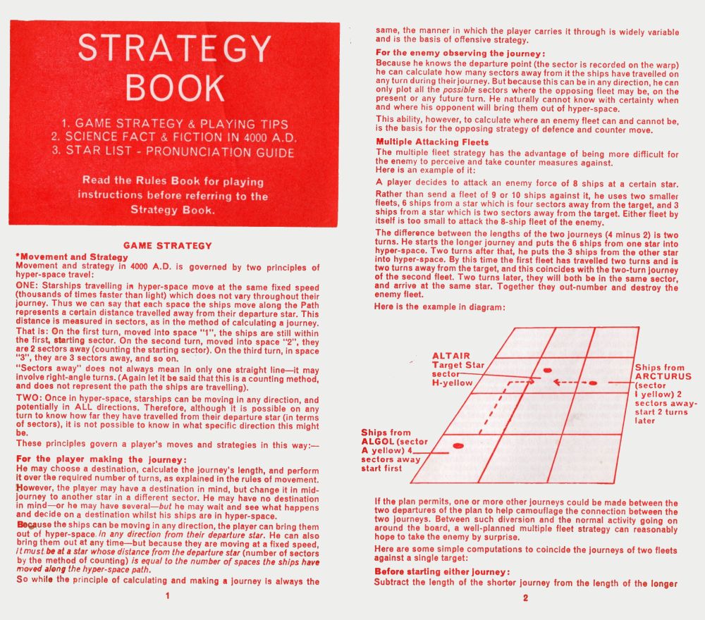 4000 A.D. - Strategy Book Rules Page 1