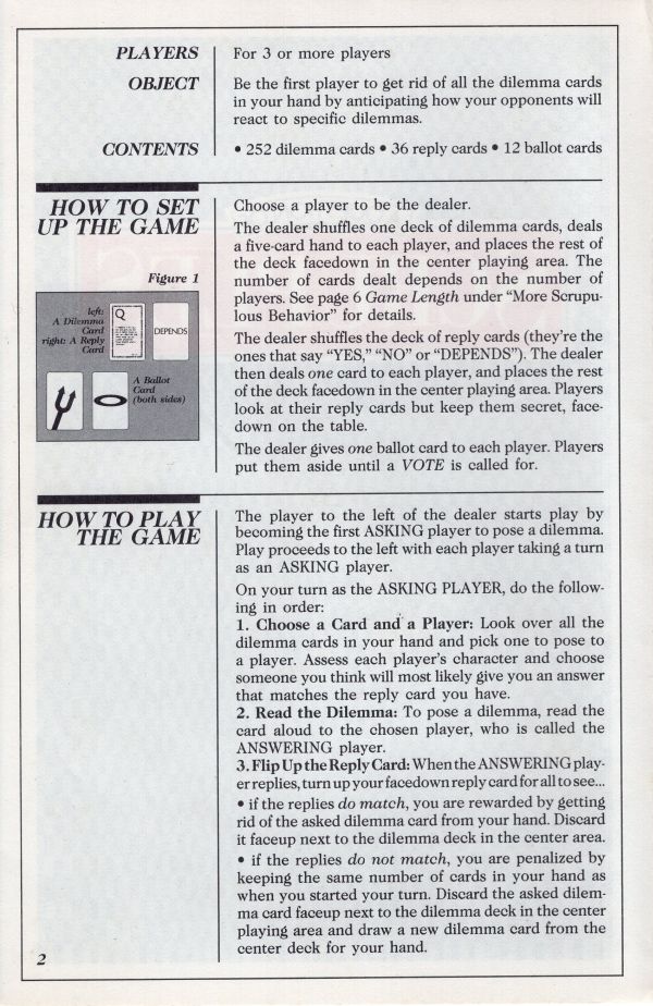 A Question of Scruples Rules Page 2