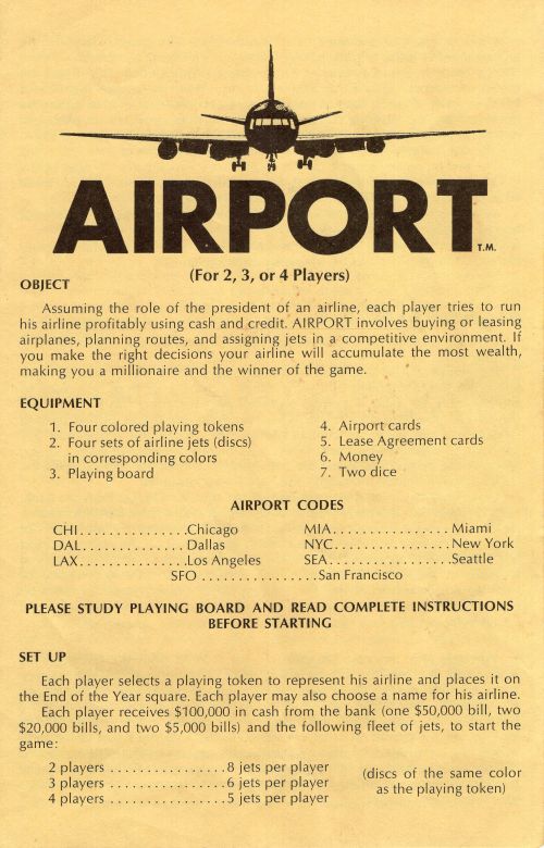 Airport Rules Page 1