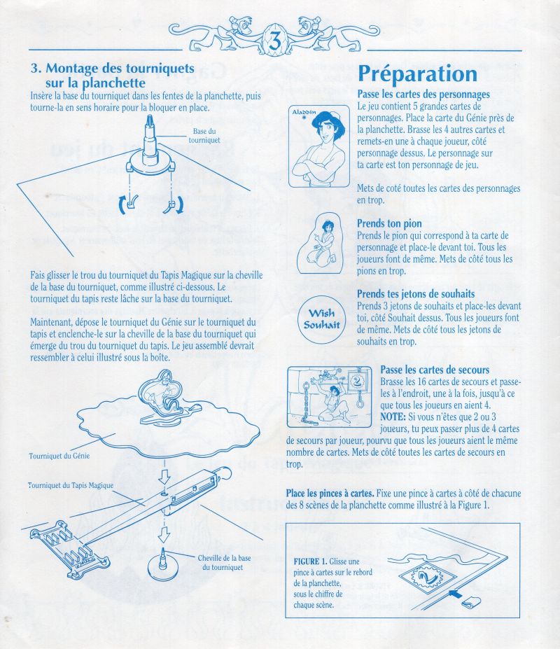 Aladdin Le Jeu du Tapis Magique Rules Page 3