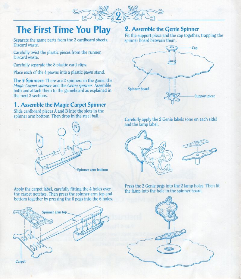 Aladdin The Magic Carpet Game Rules Page 2
