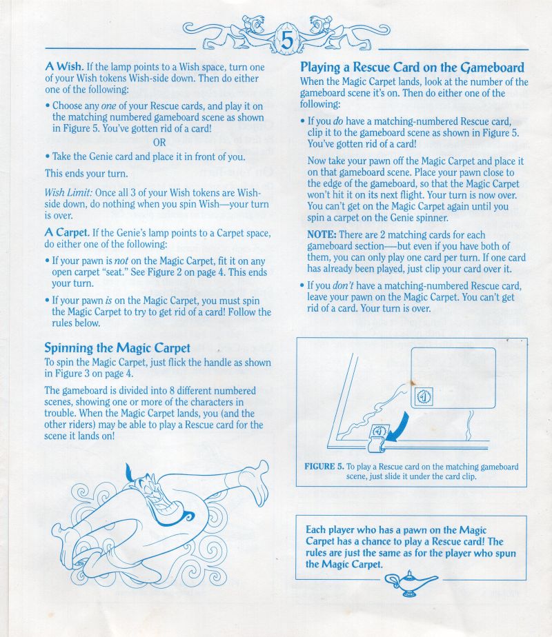 Aladdin The Magic Carpet Game Rules Page 5