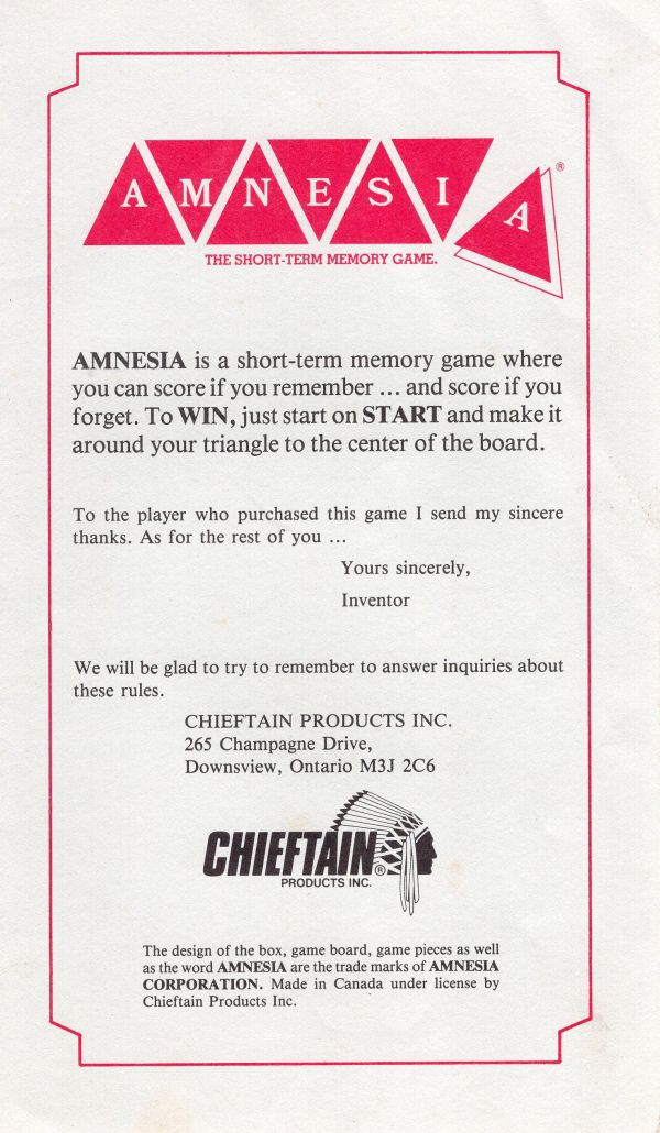 Amnesia Rules Page 1