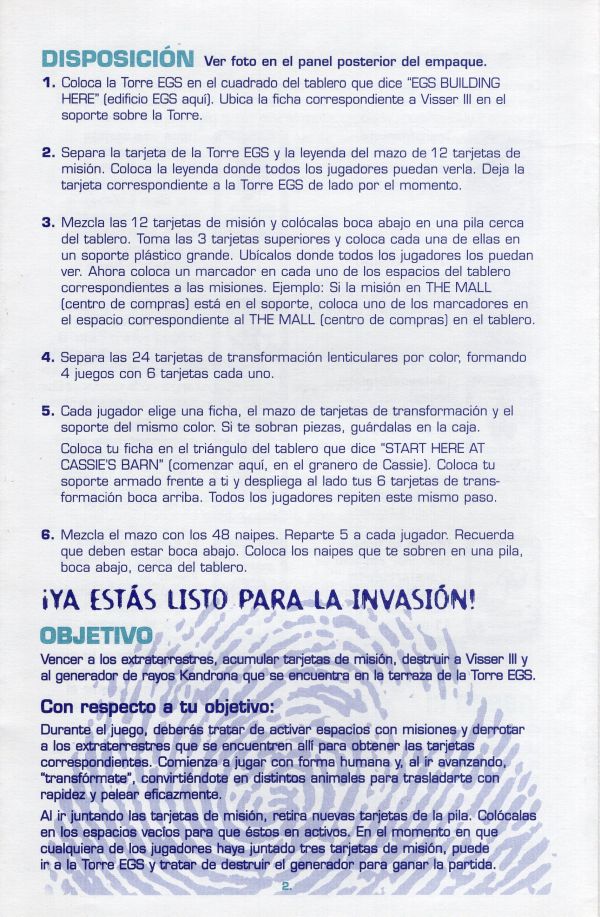Animorphs - La Invasión Rules Page 2