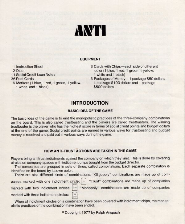 Anti Rules Page 1