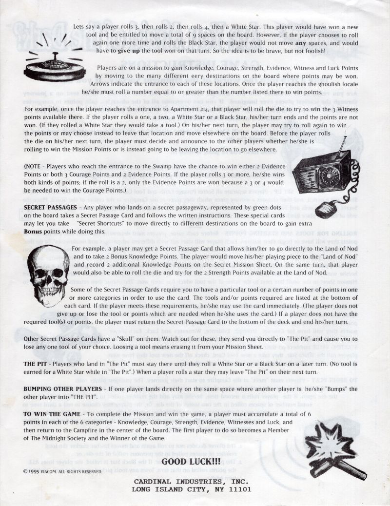 Are You Affraid of the Dark (Nickelodeon) Rules Page 2