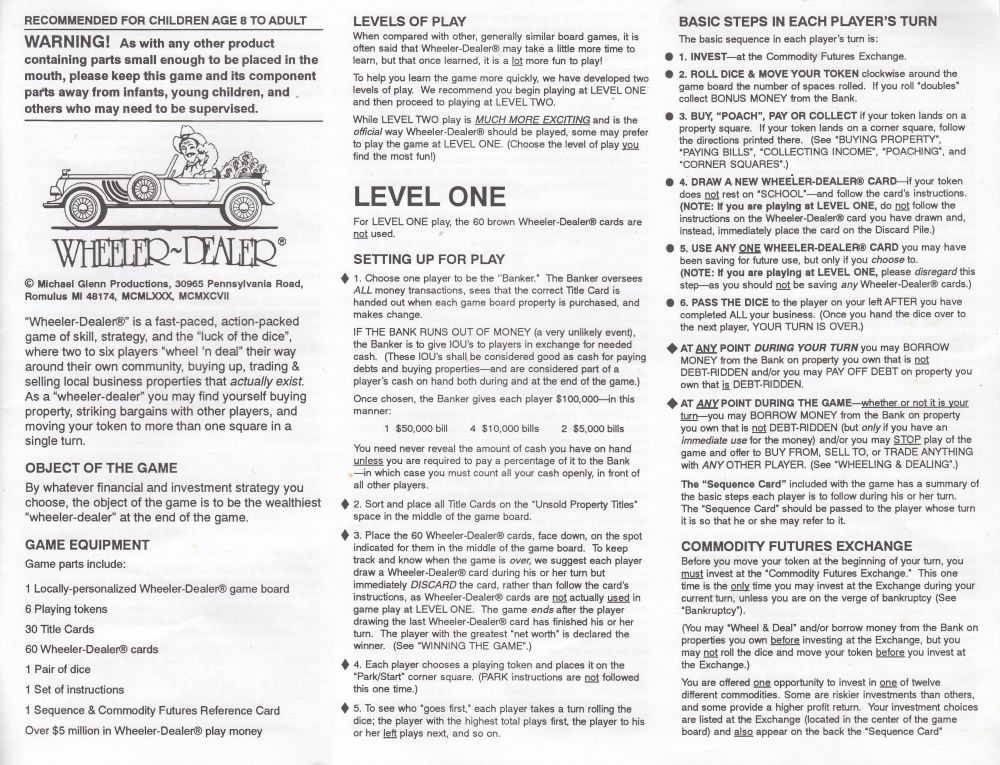 Around the Town Wyoming Rules Page 1