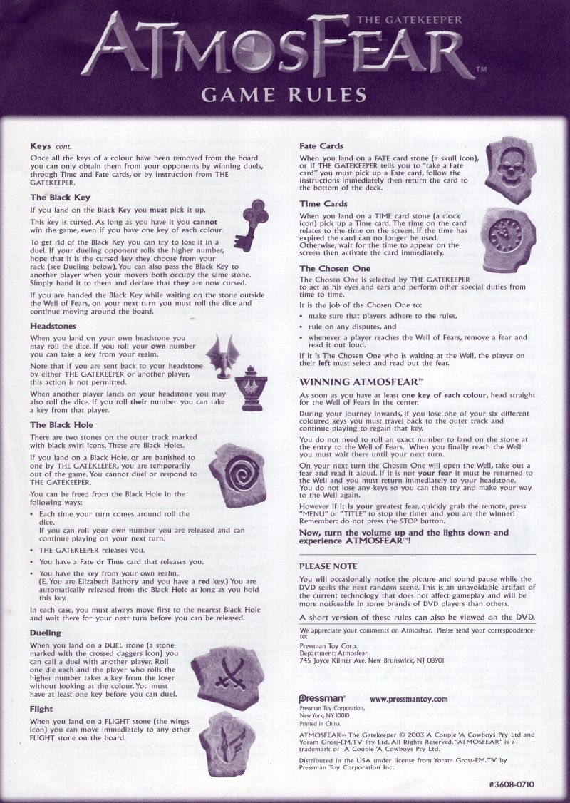 Atmosfear - The DVD Rules Page 2