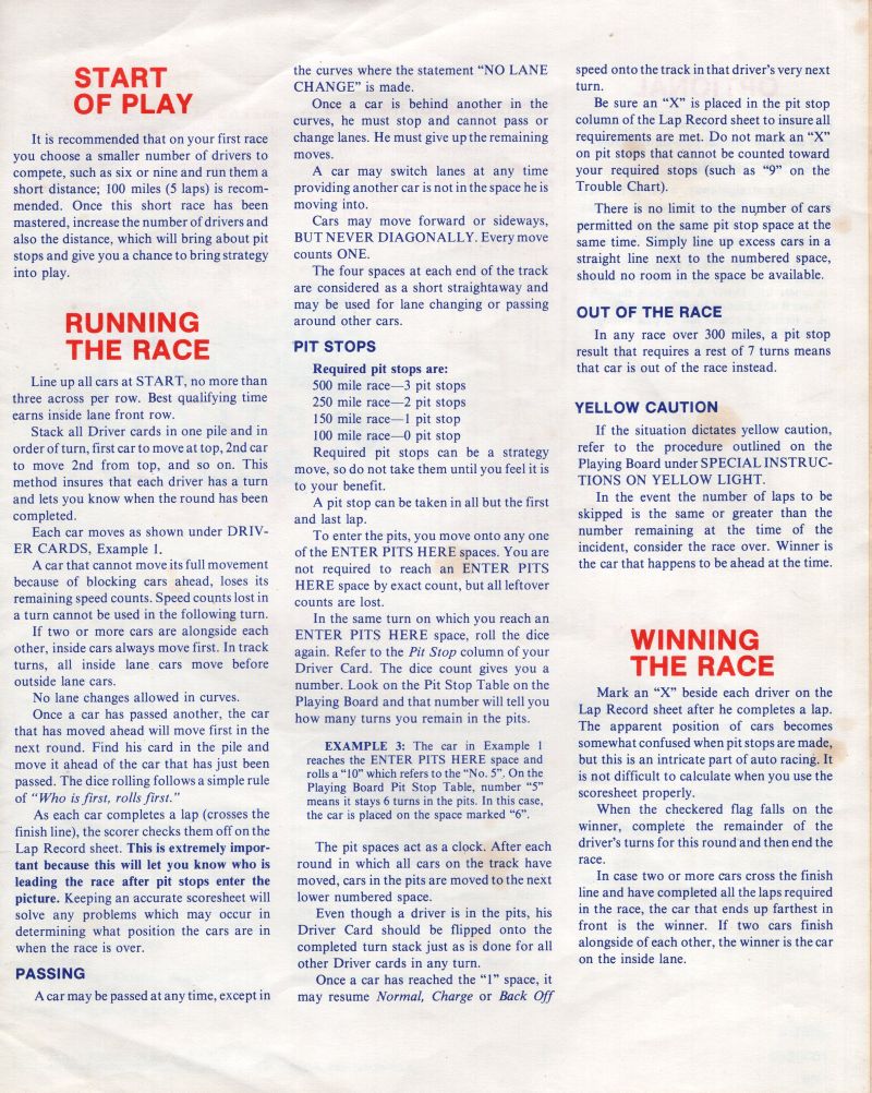 Auto Racing Rules Page 3
