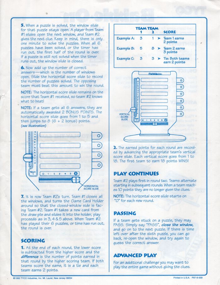Babble On Rules Page 2