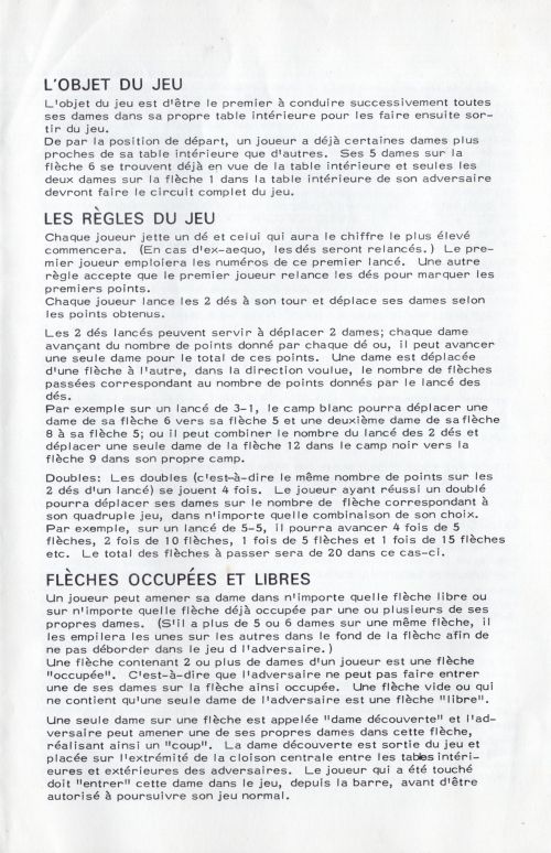 Backgammon Rules Page 2