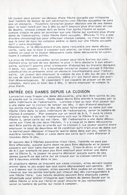 Backgammon Rules Page 3