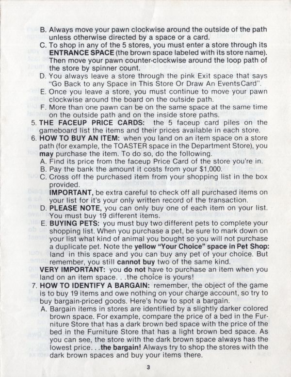 Bargain Hunter Rules Page 3