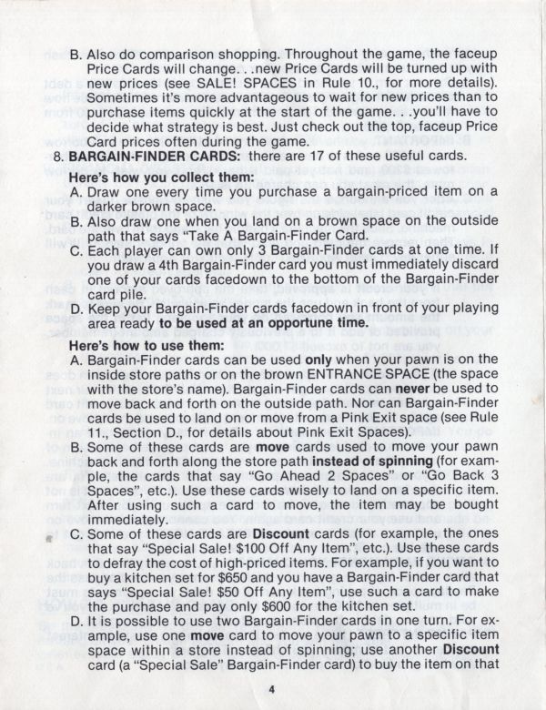 Bargain Hunter Rules Page 4
