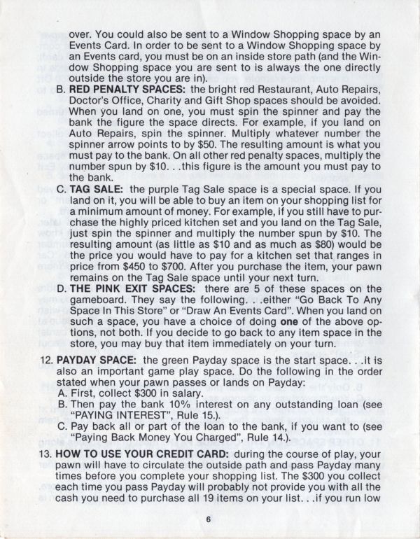 Bargain Hunter Rules Page 6