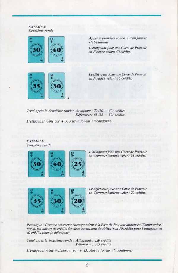 Barons au pouvoir Rules Page 6