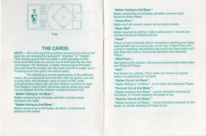 Baseball Card Game Rules Page 3