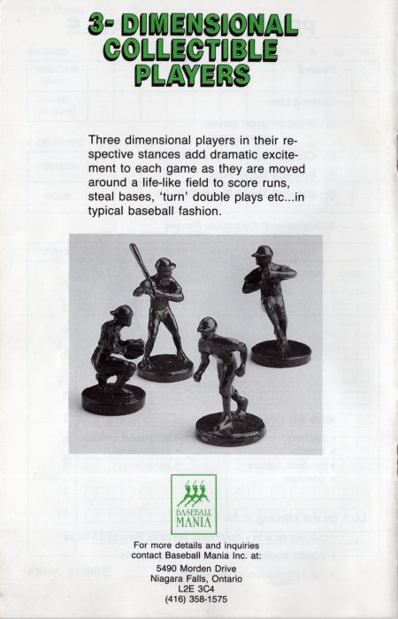 Baseball Mania Rules Page 9
