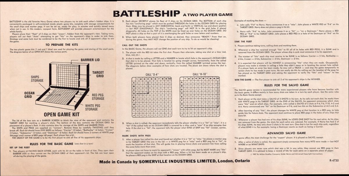 Battleship Rules Page 1