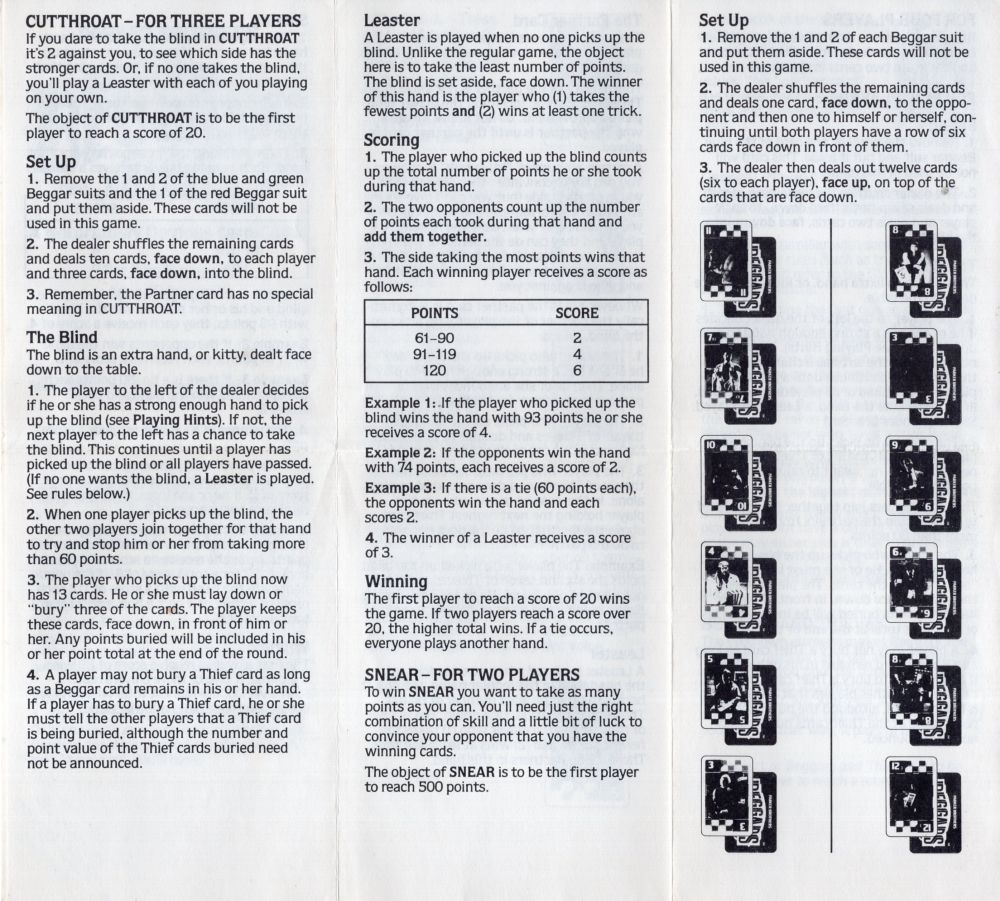 Beggars and Thieves Rules Page 3