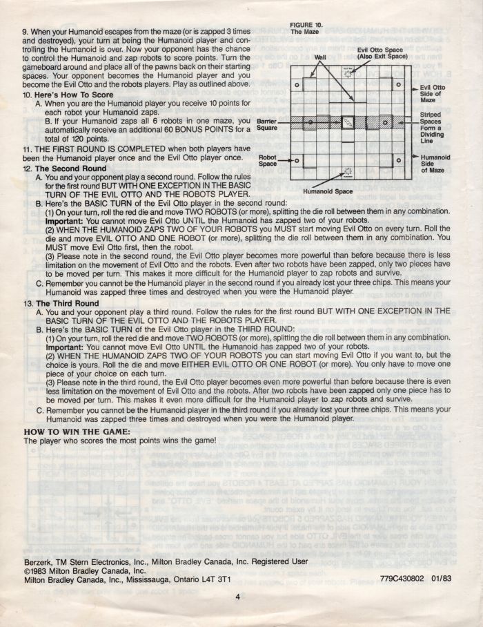 Berzerk Rules Page 4