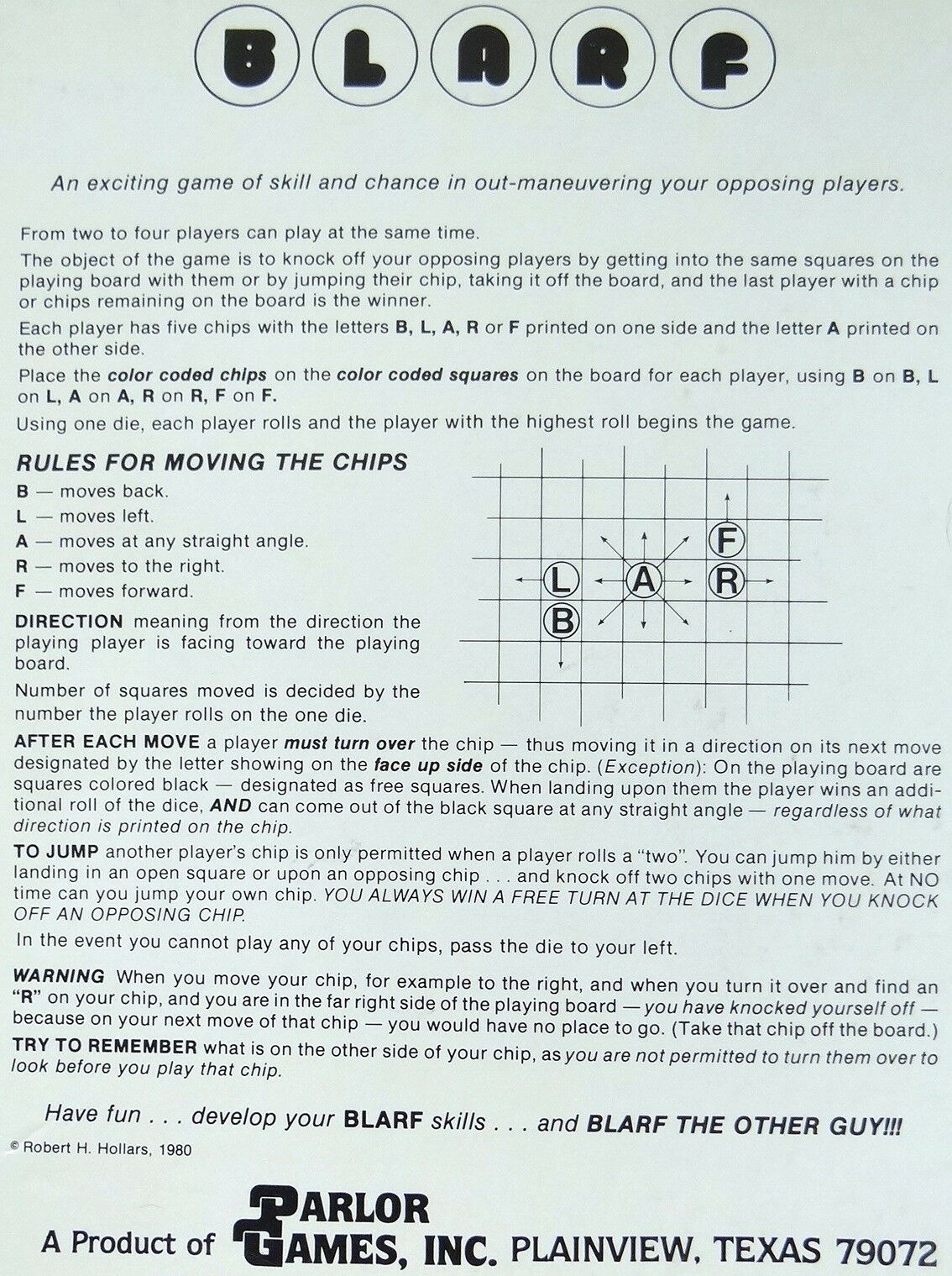 Blarf Rules Page 1