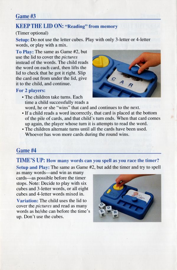 Boggle Jr. Letter Rules Page 6