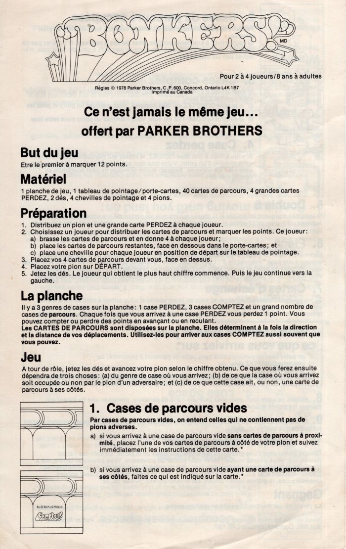 Bonkers Rules Page 1