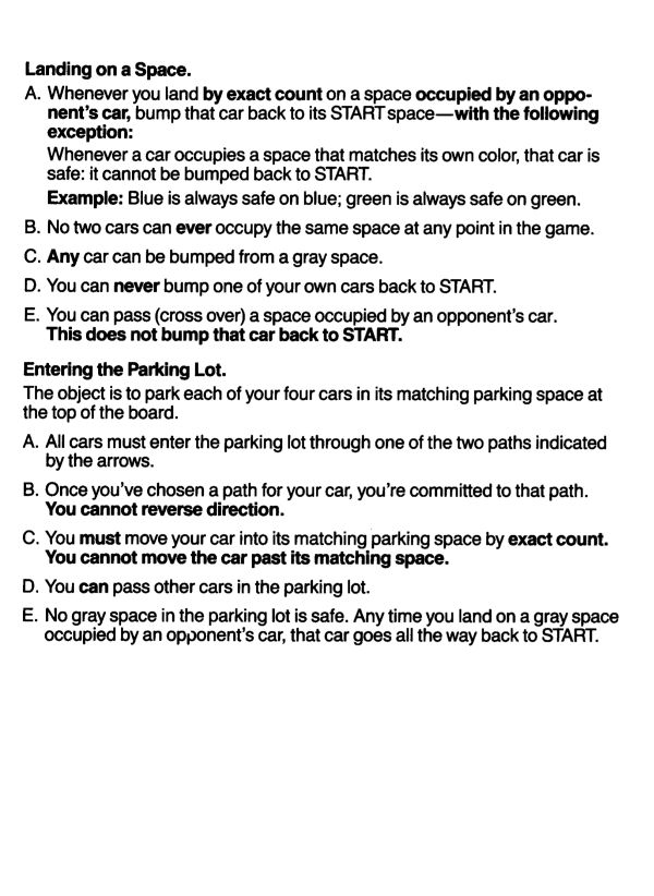 Bumper Cars Rules Page 3