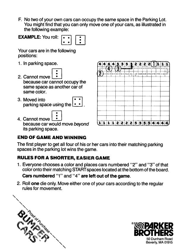 Bumper Cars Rules Page 4