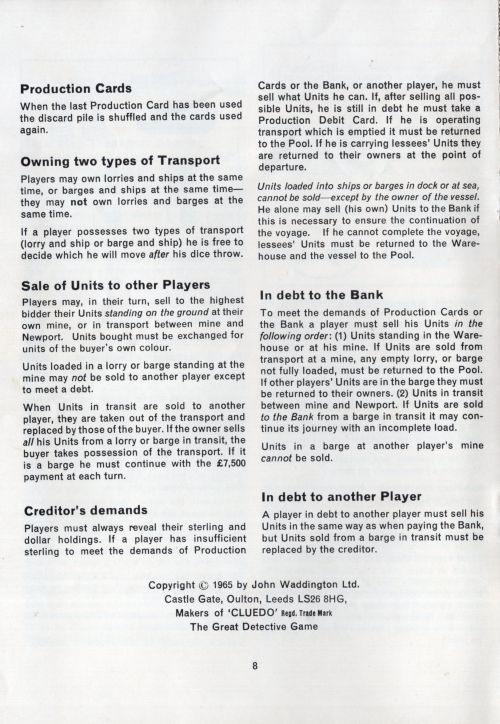 Business Game Rules Page 8