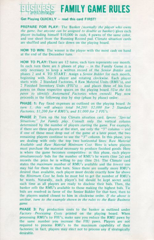 Business Strategy Rules Page 1