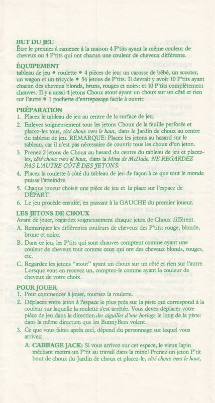 Cabbage Patch Kids Rules Page 2