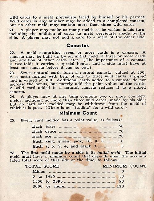 Canasta Rules Page 5