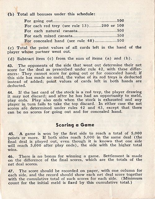 Canasta Rules Page 8