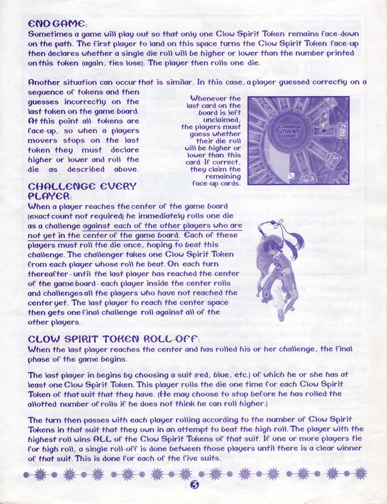 Cardcaptors - Challenge of the Clow Spirits Game Rules Page 3