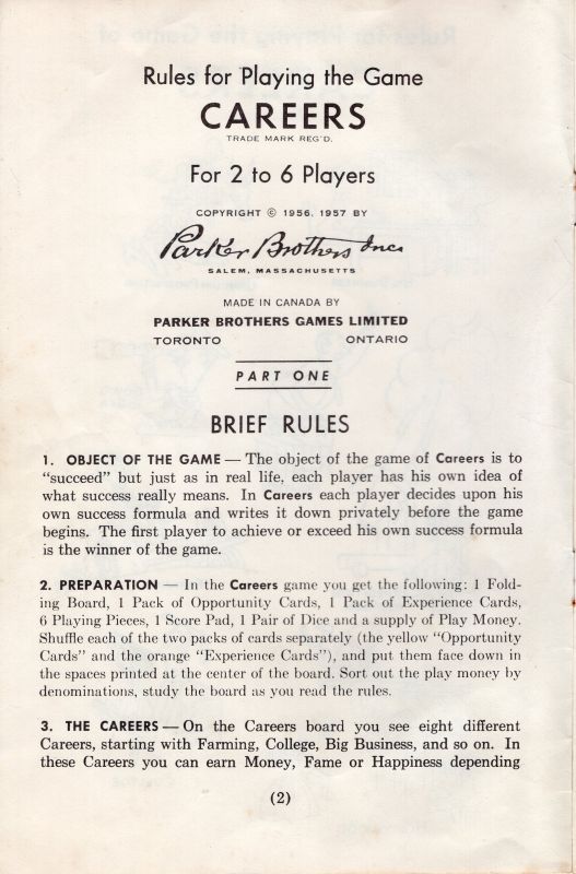 Careers Rules Page 2