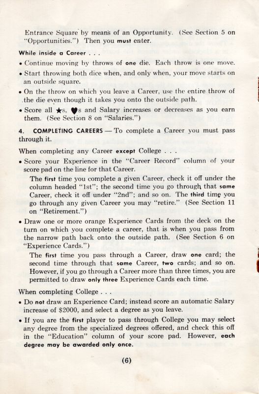 Careers Rules Page 6