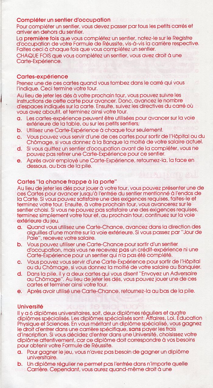 Carrières Rules Page 3
