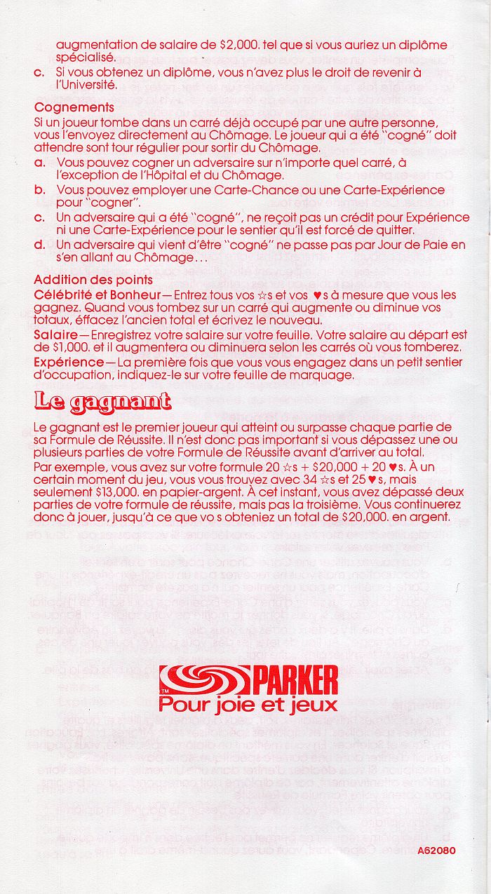 Carrières Rules Page 4