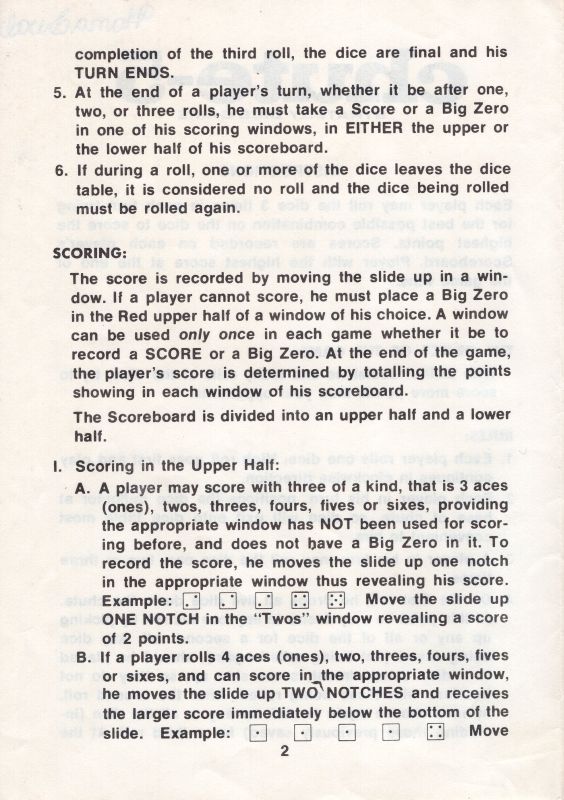 Chute-5 Rules Page 2