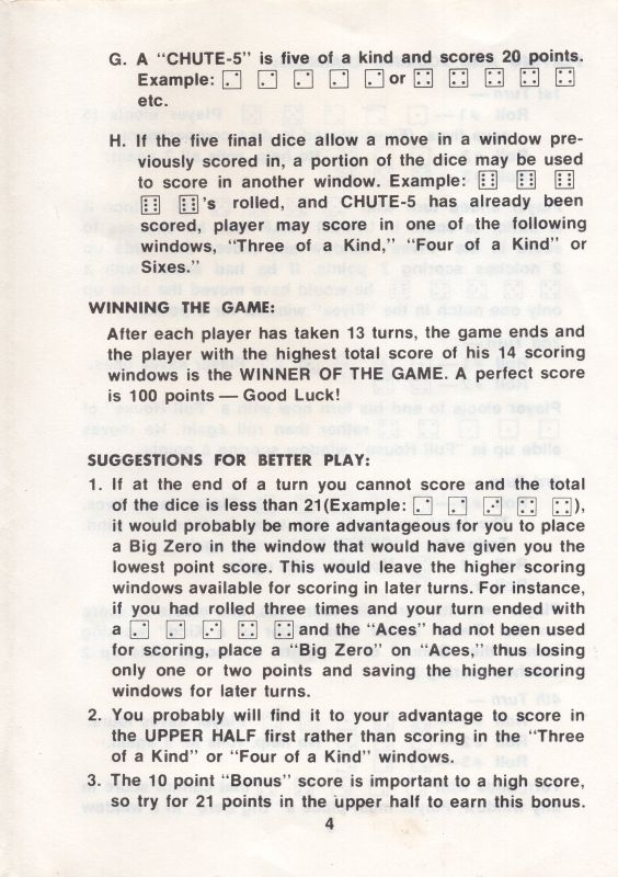 Chute-5 Rules Page 4