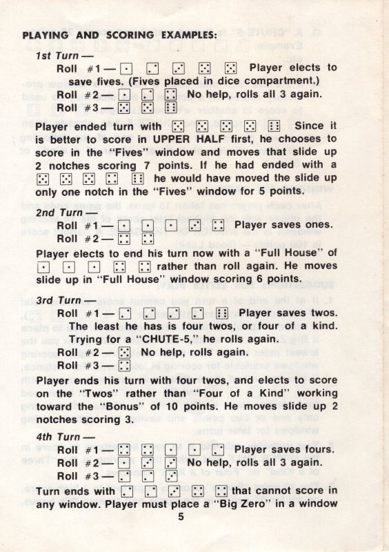 Chute-5 Rules Page 5
