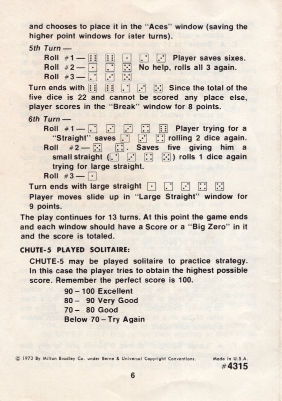 Chute-5 Rules Page 6