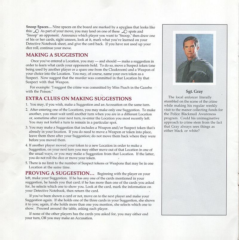 Clue - Master Detective Rules Page 10