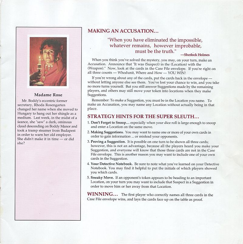 Clue - Master Detective Rules Page 11