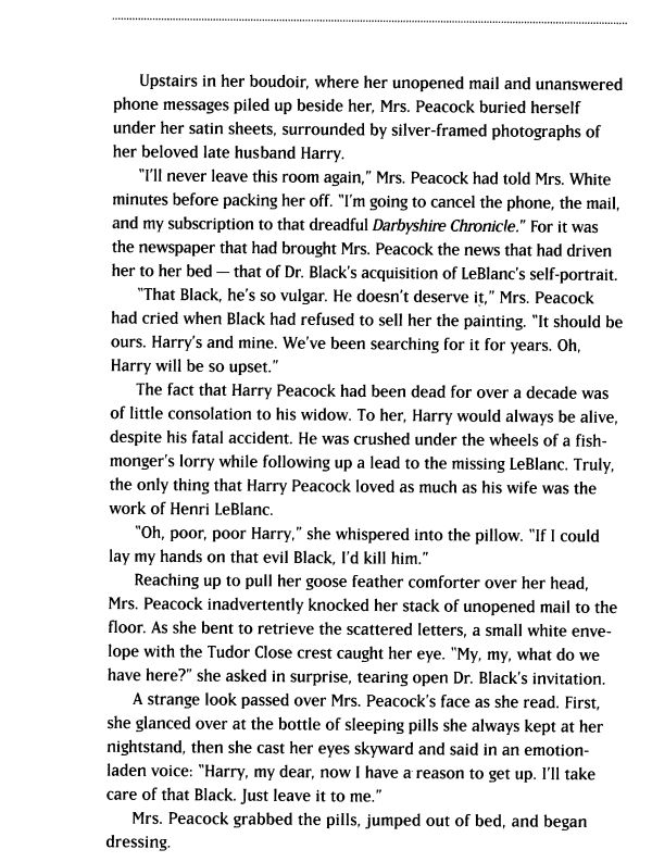 Clue Mystery Puzzle - Framed for Murder Rules Page 5