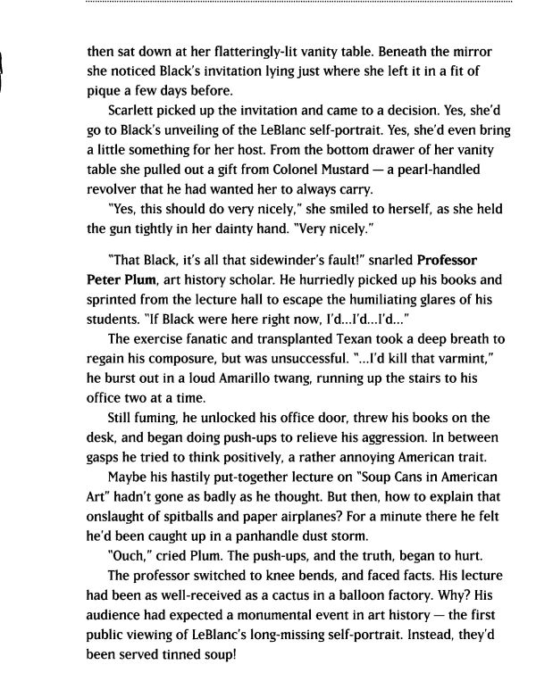 Clue Mystery Puzzle - Framed for Murder Rules Page 9